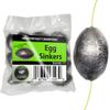 Catfish Sumo 6oz Egg Lead Sinker Weights with Line-Protecting Inserts to Guard Against Damage (10-Pack) view 1