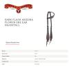 Circle Y Dark Flash Arizona Flower Durable Distressed Leather Western Horse Size One Ear Headstall with Standard Cheeks & Tie Ends | 36" - 43" Headstall Working Length view 4