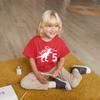 rawr im 5 Dinosaur 5th Birthday Shirt boy Roar Five Year Old Dino Tshirt rex tee (Red, 6 Years) view 3
