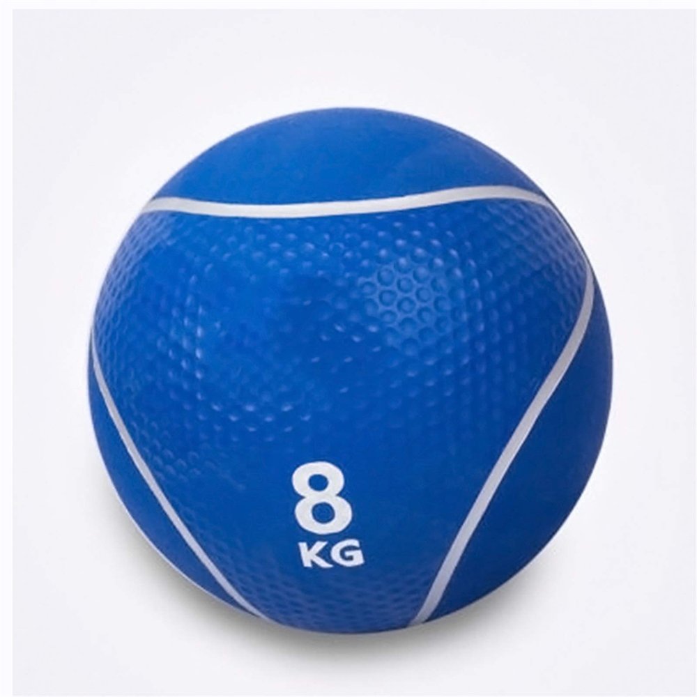 Medicine Balls Adult Fitness Rubber Bouncy Ball Balance Ball, Gym Aerobics Gravity Training Ball, 8kg/17.6LB, Blue