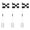 KINGTOP Golf Flagstick Mini, Putting Green Flag for Yard, 3 Feet Flagpole 2-Section Design, Golf Pin Flags Hole Cup Set, 6" Putting Cup, 3-Pack view 1