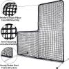 Kaple Baseball L Screen with Wheels - 7x7ft Portable Pitching Net with Steel Frame & Heavy-Duty Nylon Net for Batting Cage & Field Practice | Ideal for Coaches & Players view 3