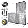 Gagalileo Baseball L-Screen Protective Pitching Net: 7x7FT Portable for Batting Cage Backyard Practice - Coaches Parents Youth Training Beisbol view 4