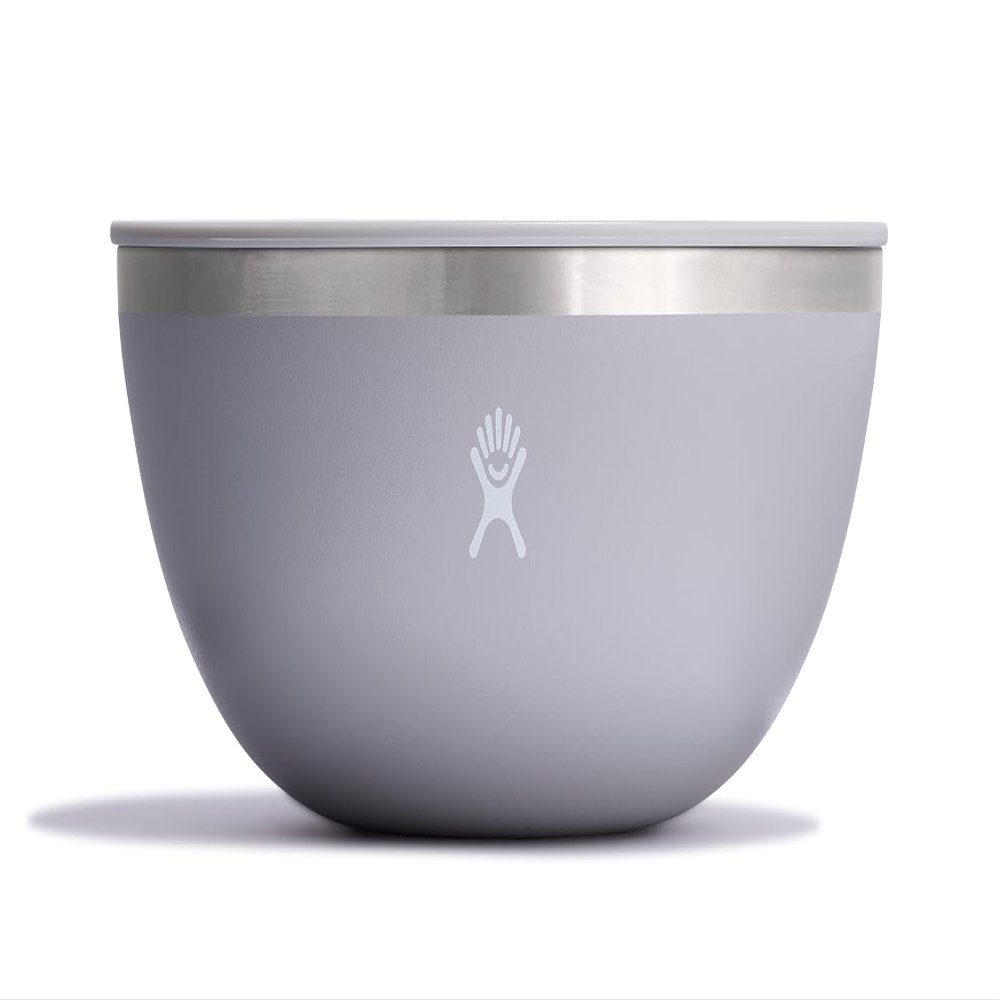 Hydro Flask Outdoor Insulated Serving Bowl Stainless Steel Food Container with Lid Camping Kitchen Essentials 1 Qt Birch Gray