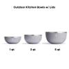 Hydro Flask Outdoor Insulated Serving Bowl  Stainless Steel Food Container with Lid  Camping Kitchen Essentials 1 Qt Birch Gray view 4