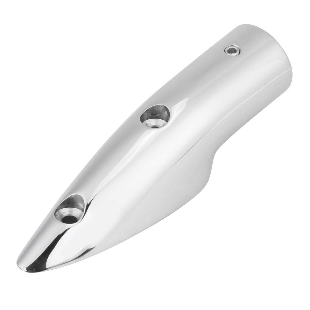 7/8" 51/2 Dee Stainless Steel Marine Boat Hand Rail End Top Mount Hardware Fitting for Replacement Parts, Boat, Yacht Spare Parts