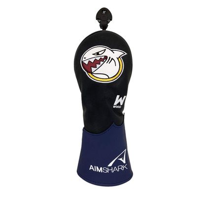 AIMSHARK Mark Golf Head Covers/Driver Cover/Fairway Wood Cover/Utility Cover (Mark F/W Cover Black)