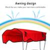Beach Folding Chair with Shade Canopy and Carry Bag Portable Camping for Outdoor Beach Camping Park Patio Support Beach Fishing with Umbrella and Cup Holder Chair view 4