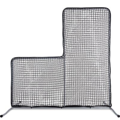 Kaple Baseball L Screen - 7x7FT Portable Pitching Net with Steel Frame & Heavy-Duty Nylon Net for Batting Cage & Field Practice | Ideal for Coaches & Players