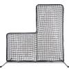 Kaple Baseball L Screen - 7x7FT Portable Pitching Net with Steel Frame & Heavy-Duty Nylon Net for Batting Cage & Field Practice | Ideal for Coaches & Players view 1
