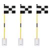 KINGTOP Golf Flagstick Mini, Putting Green Flag for Yard, 3 Feet Flagpole 2-Section Design, Golf Pin Flags Hole Cup Set, 6" Putting Cup, 3-Pack view 1