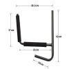 Kayak Wall Mount 1 Pair Kayak Canoe Wall Mount Shelf Holder Kayak Frame Canoe Mount Wall Mount Paddle Holder with Accessories Load Bearing 70kg view 3