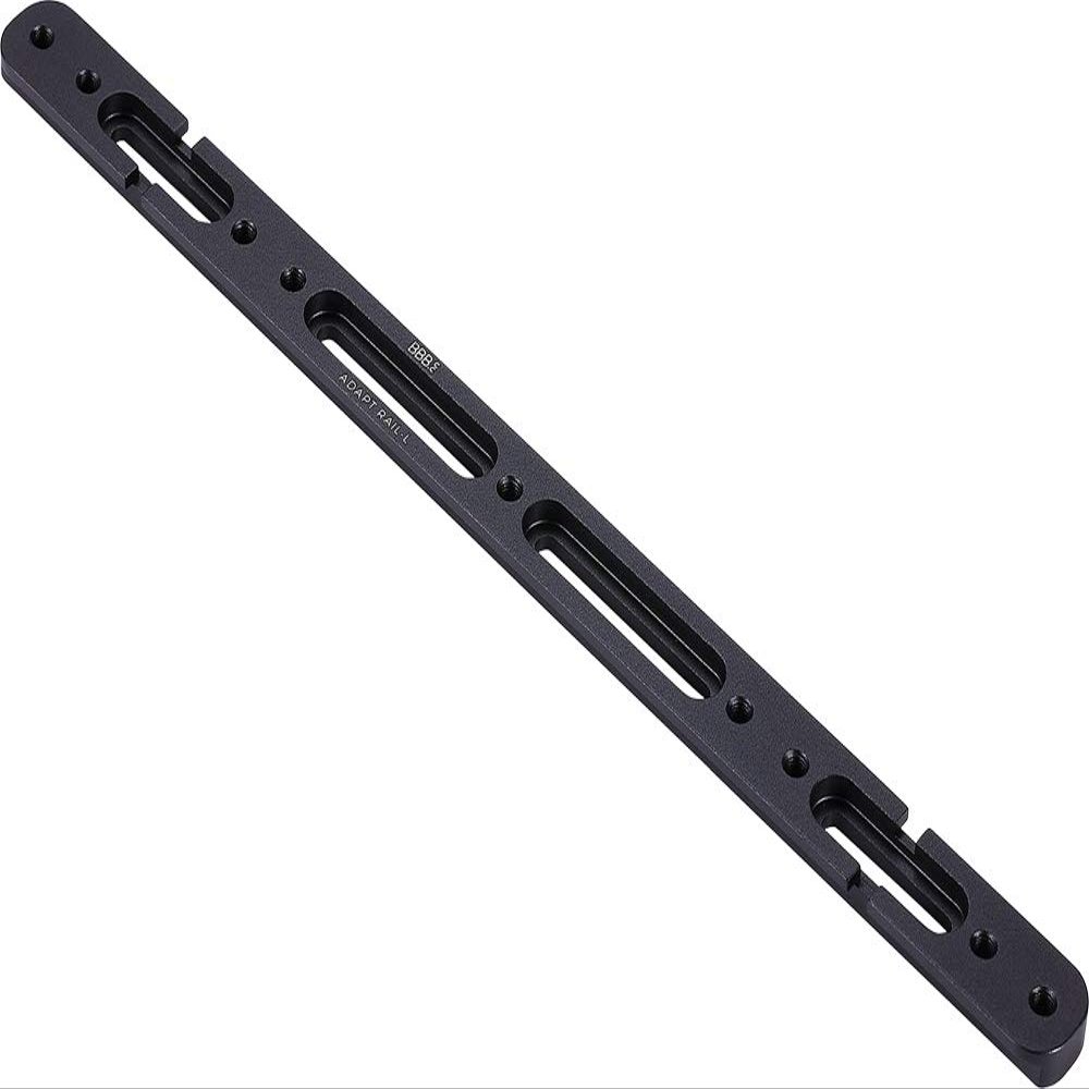 BBB Cycling Bike Bottle Cage Adapter AdaptRail Aluminium Water Bottle Adapter Mount Brackets for Road Bike & MTB Size L BBC-120, Black