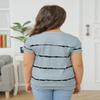 Ebifin Girls Casual Short/Long Sleeve T Shirts Crewneck Tunic Tops Kids Button Striped Tee Blouses Size 4-15 view 3