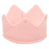TOYANDONA 1pcs Baby Boy & Girl Birthday Party Knitted Crown Headband Toddler Knit Crochet Beanie Cap (Pink) view 1