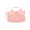 TOYANDONA 1pcs Baby Boy & Girl Birthday Party Knitted Crown Headband Toddler Knit Crochet Beanie Cap (Pink) view 2
