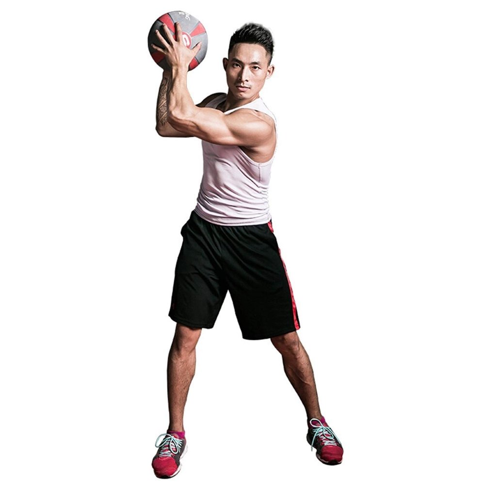 Medicine Balls Rubber Medicine Ball, Home Gym Elastic Fitness Ball, 1KG/2KG/3KG/4KG/5KG/6KG/7KG/8KG/9KG/10KG (Size : 7kg/15.4lb)