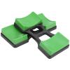 Keenso Dumbbell Bracket 1Pair Home Dumbbell Frame Stand Prevent Rolling Dumbbell Rack Holder 100KG Bearing L view 2