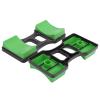 Keenso Dumbbell Bracket 1Pair Home Dumbbell Frame Stand Prevent Rolling Dumbbell Rack Holder 100KG Bearing L view 3