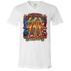 Get Your Kicks on Route 66 V-Neck T-Shirt Sexy Girls in Bikinis Biker Tee White Small view 3