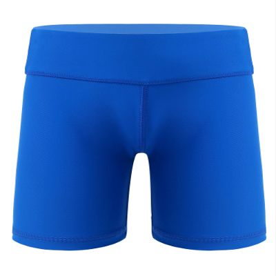 Hansber Kids Girls Basic Yoga Ballet Dance Shorts Athletic Booty Shorts for Gymnastics/Running/Cycling/Sports Royal Blue 4