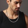 HZMAN Men Women 24k Real Gold Plated Figaro Chain Stainless Steel Necklace, Wide 3mm 5mm 7mm 9mm view 4