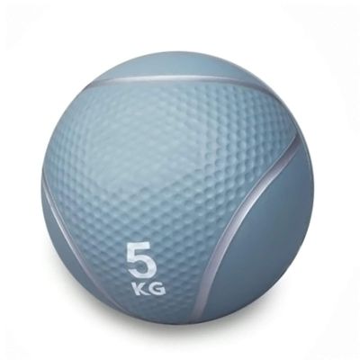 Medicine Balls Adult Fitness Balance Ball, Gym Aerobic Exercise Gravity Training Solid Rubber Bouncy Ball 5kg/11lbs, Gray