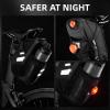 ROCKBROS Bike Saddle Bags with Water Bottle Pouch Waterproof Bike Bags Under Seat Pack for Mountain Road Saddle Bag Bicycles Storage Bag view 3