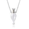 1PC Clear Tear Drop Vial Essential Oil Pendant Murano Glass Perfume Necklaces Blood vial bottle necklace for women view 1