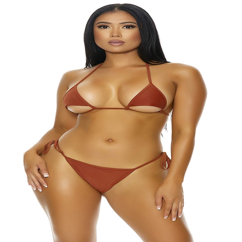 Forplay Women's Standard Bikini Set, Rust, XL