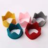 TOYANDONA 1pcs Baby Boy & Girl Birthday Party Knitted Crown Headband Toddler Knit Crochet Beanie Cap (Red) view 3