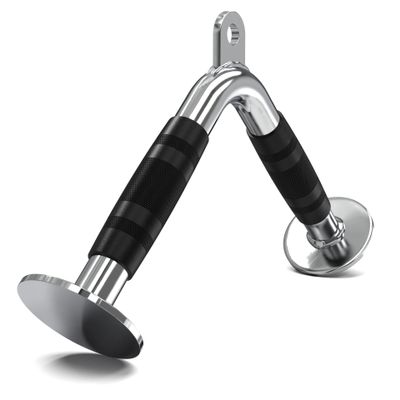 Synergee V-Shaped Push Down Bar Universal Cable Machine Attachment. V Shape for Tricep Push Downs. Great for Upper Body Workouts.