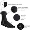 OMGear Water Socks Neoprene Socks Beach Booties Shoes 3mm Glued Blind Stitched Anti-Slip Wetsuit Boots Fin Swim Socks (3mm High Cut/Grey, M(Men 8-9,Women 9-10)) view 2