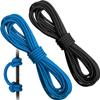 2 Pieces Archery D Loop Rope 10 Feet Archery Bowstring Serving Thread Release Material Nocking D Loop Rope String(Black and Blue)