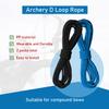 2 Pieces Archery D Loop Rope 10 Feet Archery Bowstring Serving Thread Release Material Nocking D Loop Rope String(Black and Blue) view 4