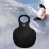Owill Snow Sled for Kids and Adults, Outdoor Winter Plastic Snow Sleds Skiing Boards Snow Grass Sand Board Ski Pad Snowboard Sled Luge for Kids (Black) view 3
