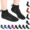 OMGear Water Socks Neoprene Socks Beach Booties Shoes 3mm Glued Blind Stitched Anti-Slip Wetsuit Boots Fin Swim Socks (3mm Low Cut/Grey, XL(Men 10-11,women11-12)) view 1