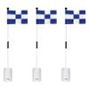 KINGTOP Golf Flagstick Mini, Putting Green Flag for Yard, 3 Feet Flagpole 2-Section Design, Golf Pin Flags Hole Cup Set, 6" Putting Cup, 3-Pack view 1