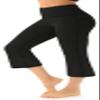AFITNE Yoga Pants for Women Bootcut Capris with Pockets High Waisted Flare Workout Bootleg Yoga Crop Flared Long Athletic Gym Pants Black - XL view 1