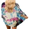FINOCEANS Women's Tie Dye Swimsuit Cover Ups Floral Kimono Chiffon Cardigan Beach Boho Lightweight Tops Large view 2