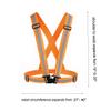 Awnuuw Reflective Vest Running Gear 3Pack, Adjustable Safety Vests High Visible Reflective Belt Straps for Night Running, Outdoor Cycling, Motorcycle, Dog Walking (Pink,Green,Orang) view 2