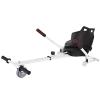 Anbt Hoverkart Seat Attachment Hoverboard Go Kart Adjustable Hoverkart Seat for Electric Self Balancing Scooters Transforms Your Hoverbords Into Go-kart Fits 8.5''/10.5''/13'' Hoverboard (White) view 1