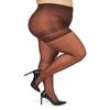 MeMoi Plus Size Curvy Control Top Pantyhose for Women, Comfortable Sheer Pantyhose, Lightweight Womens Stockings - French Coffee 1X/2X view 1