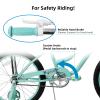 JOYSTAR 20 Inch Kids Bike with Training Wheels, Banana Seat Bicycle for Girls Ages 7-10 Years Old, Kids' Lowrider Bicycle with Front Handbrake and Coaster Brakes, High Rise Handlebar Green view 3