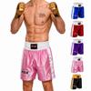 Men Boxing Shorts for Boxing Training Fitness Gym Cage Fight MMA Mauy Thai Kickboxing Trunks Clothing Pink Small view 1