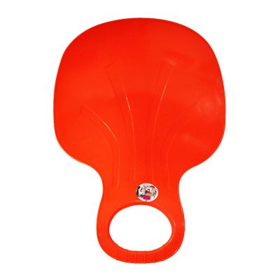 Owill Snow Sled for Kids and Adults, Outdoor Winter Plastic Snow Sleds Skiing Boards Snow Grass Sand Board Ski Pad Snowboard Sled Luge for Kids (Watermelon Red)
