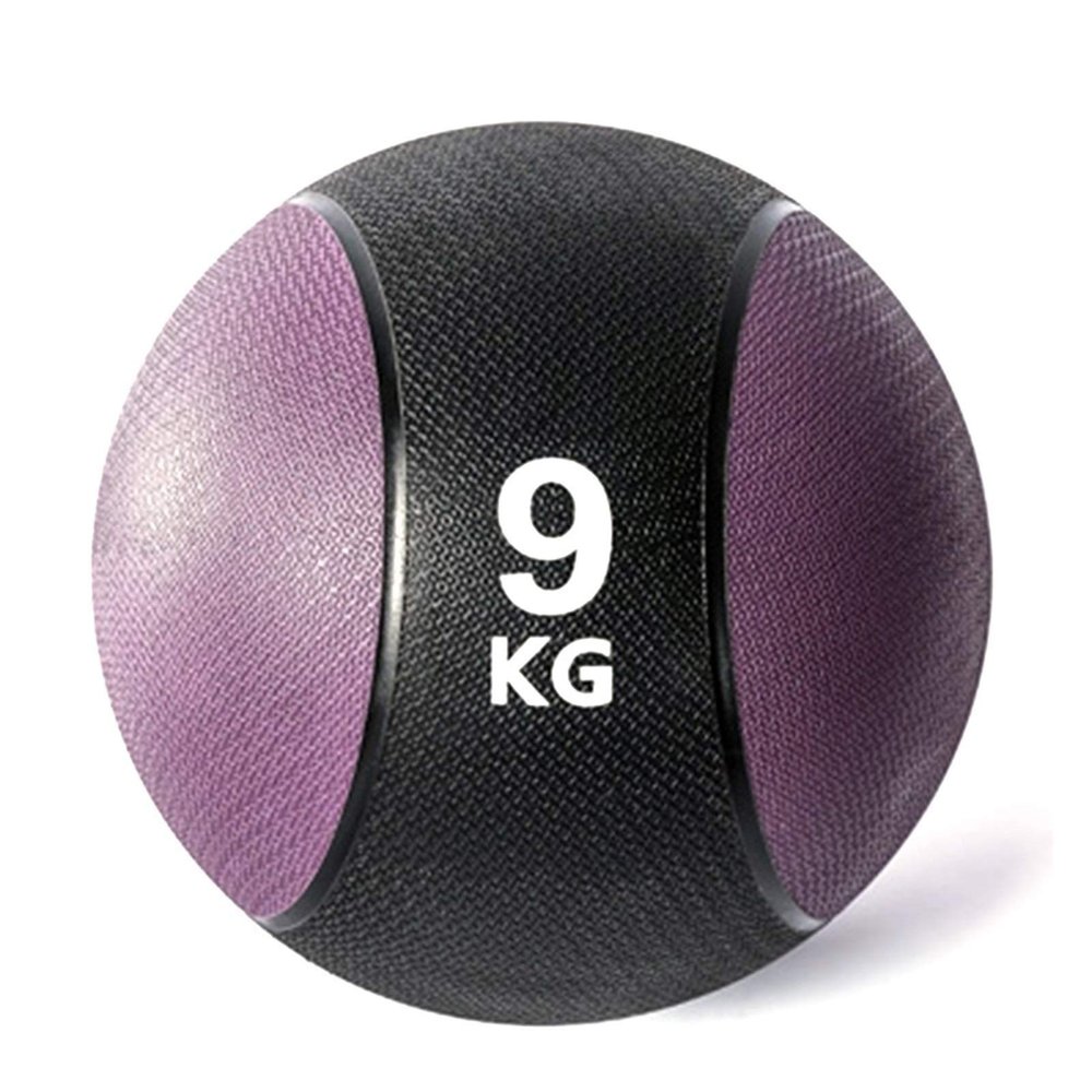 Medicine Balls Medicine Ball for Adult Fitness, Indoor Aerobic Exercise Gravity Training Solid Rubber Bouncy Ball, 9kg/19.8lb
