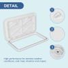 ECOTRIC 24" x 14" Deck Marine Access Hatch & Lid Durable Boat Hatch 180 Hinge Strong Recessed Handle Marine Caravan RV White Rectangle(606mm x 353mm) Plastic view 3
