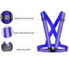 Awnuuw Reflective Vest Running Gear 3Pack, Adjustable Safety Vests High Visible Reflective Belt Straps for Night Running, Outdoor Cycling, Motorcycle, Dog Walking (Green,Black,Blue) view 3