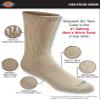 Dickies Men's Dri-Tech Essential Moisture Control Crew Socks Multipack, Essential Worker Khaki (6 Pairs), Large view 3